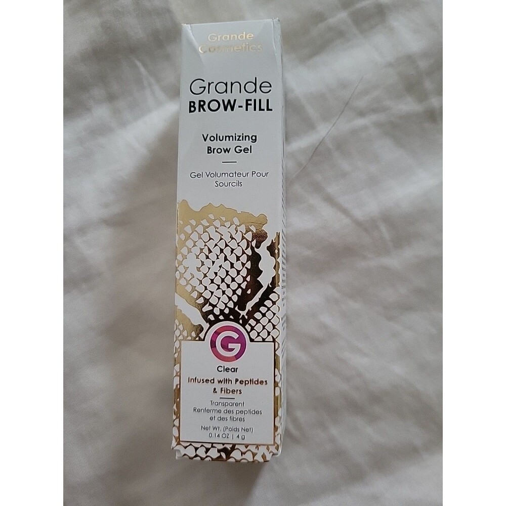 Grande Cosmetics Brow-Fill Volumizing Gel in Transparent CLEAR Full Sz .14oz